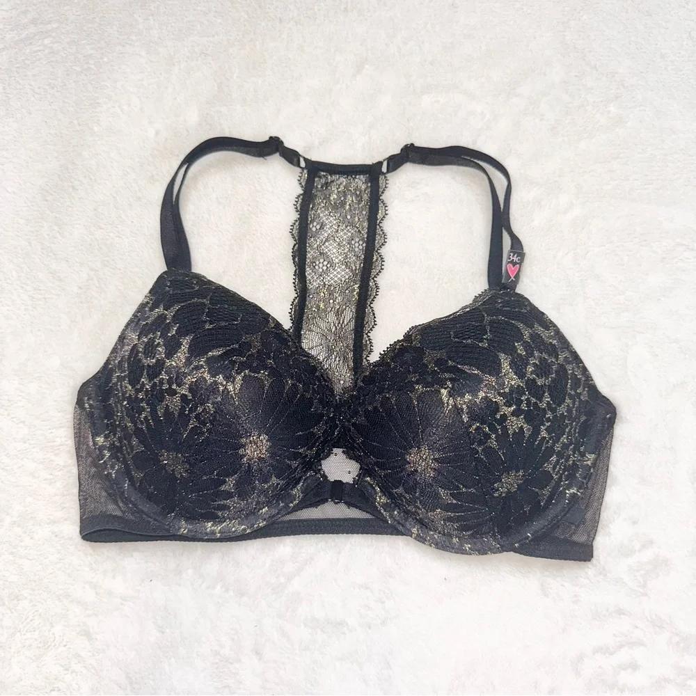 NWT! Victoria’s Secret Shimmer Push Up Bra + Cheeky Panty Set! - Picture 2 of 9